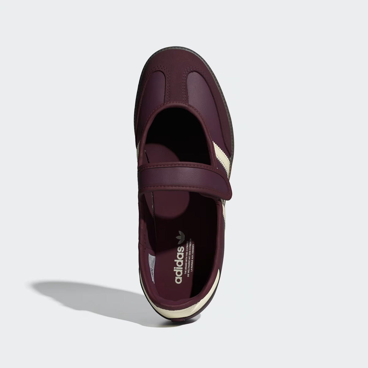 Adidas Samba Jane Burgundy sneaker - angled view