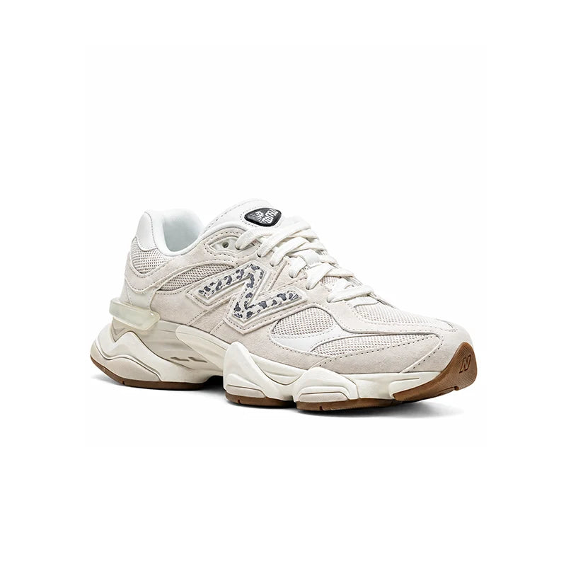 New Balance 9060 Tan Leopard Print White – Sneakers Women's