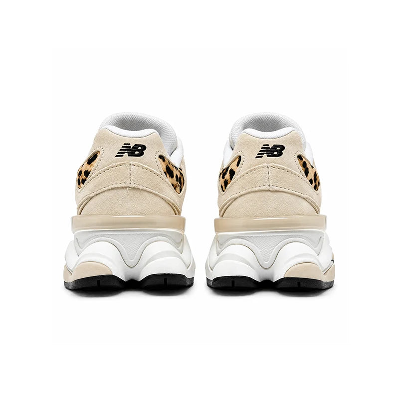 New Balance 9060 Tan Leopard Print White – Sneakers Women's