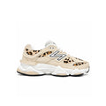 New Balance 9060 Tan Leopard Print White – Sneakers Women's